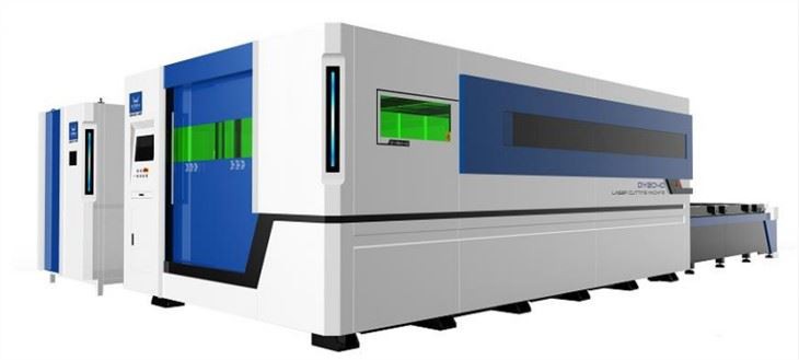Stroj za lasersko rezanje vlakana za stol za razmjenu 2500 * 12000 mm za metal