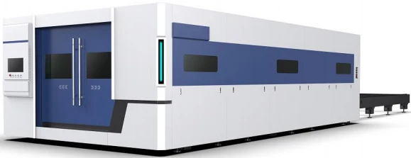 Full Closed Protection 12000w Cnc Metal Sheet Fiber Laser Cutting Machine For Stainless Steel Aluminum